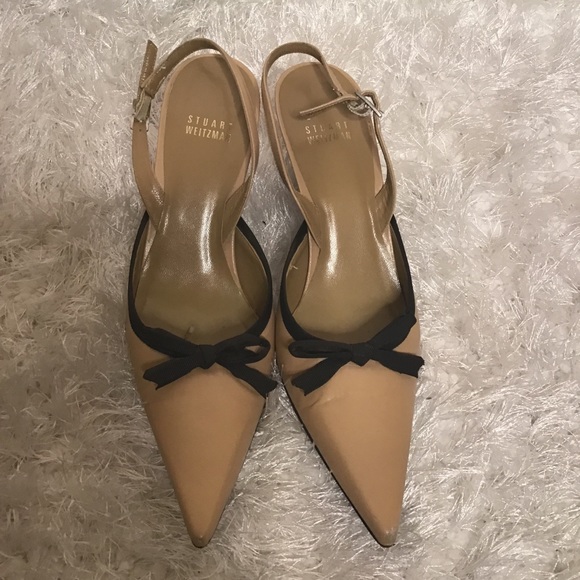 Stuart Weitzman Shoes - Stuart Weitzman Bow Slingback Heel